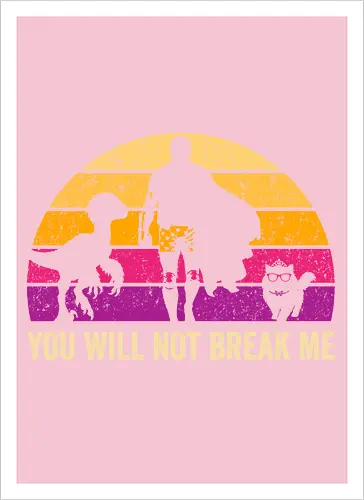 You will not break me vintage - dungeon crawler carl, cat, novel, books, retro, vintage, princess donut, fantasy - Kunstdruck