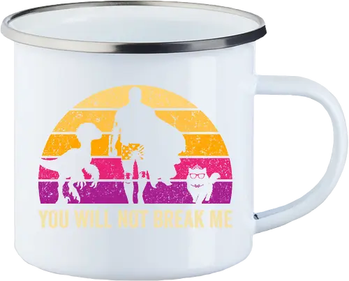 You will not break me vintage - dungeon crawler carl, cat, novel, books, retro, vintage, princess donut, fantasy - Emailletasse