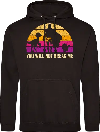 You will not break me vintage - dungeon crawler carl, cat, novel, books, retro, vintage, princess donut, fantasy - Standard Hoodie