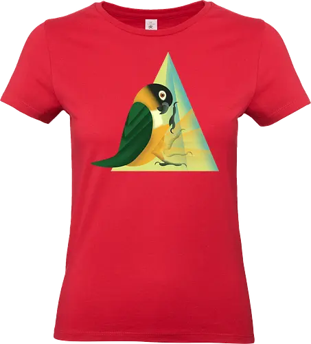 Stampfender Caique - Papagei, Parrot, Animal Humor, Tiere und Humor, Birb, Papageienfan, Caique, Grünzügelpapagei - Standard T-Shirt (Frauen)