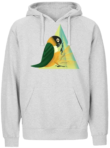 Stampfender Caique - Papagei, Parrot, Animal Humor, Tiere und Humor, Birb, Papageienfan, Caique, Grünzügelpapagei - Fairtrade Hoodie