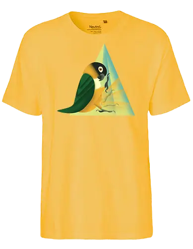 Stampfender Caique - Papagei, Parrot, Animal Humor, Tiere und Humor, Birb, Papageienfan, Caique, Grünzügelpapagei - Fairtrade T-Shirt