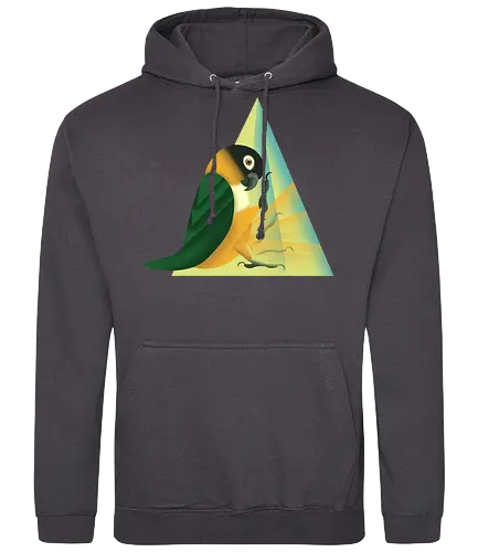 Stampfender Caique - Papagei, Parrot, Animal Humor, Tiere und Humor, Birb, Papageienfan, Caique, Grünzügelpapagei - Standard Hoodie