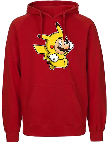 Klempner Gelbes Blitz Kostüm - klempner gelbes kostüm kunst, spielikonen mashup design, schnurrbart pikachu charakter druck, klassische spiele crossover kunst, nintendo mashup premium design, klempner pokemon kostüm kunst, schnurrbärtiger gelber blitz druck, crossover spielcharaktere design, niedliches spiele mashup kunst, gelber klempner pokemon druck, klassische spiele crossover design, gelbes kostüm charakter kunst, süßes nintendo mashup druck, kult spiele crossover design, klempner pokemon mashup kunst - Fairtrade Hoodie