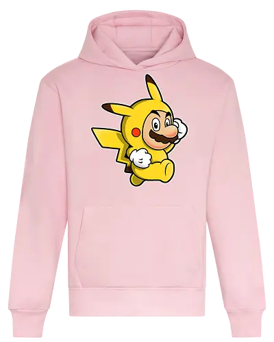 Klempner Gelbes Blitz Kostüm - klempner gelbes kostüm kunst, spielikonen mashup design, schnurrbart pikachu charakter druck, klassische spiele crossover kunst, nintendo mashup premium design, klempner pokemon kostüm kunst, schnurrbärtiger gelber blitz druck, crossover spielcharaktere design, niedliches spiele mashup kunst, gelber klempner pokemon druck, klassische spiele crossover design, gelbes kostüm charakter kunst, süßes nintendo mashup druck, kult spiele crossover design, klempner pokemon mashup kunst - Heavyweight Hoodie