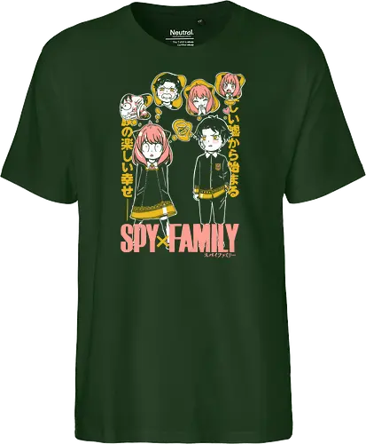 Anya And Damian Academy - anya damian, anya forger, damian desmond, spy x family, eden academy, anime duo, manga art, cute anime - Fairtrade T-Shirt