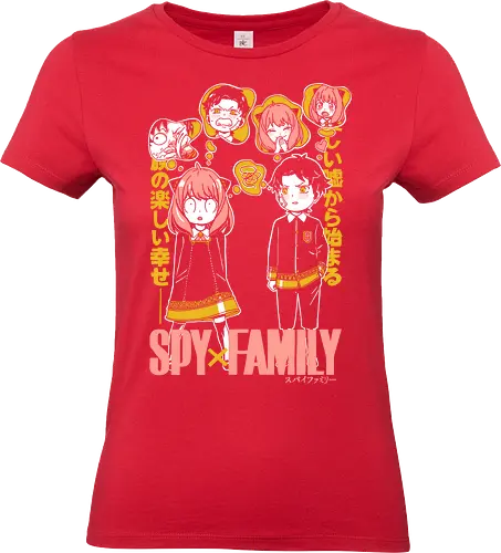 Anya And Damian Academy - anya damian, anya forger, damian desmond, spy x family, eden academy, anime duo, manga art, cute anime - Standard T-Shirt (Frauen)