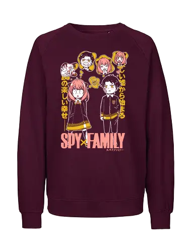 Anya And Damian Academy - anya damian, anya forger, damian desmond, spy x family, eden academy, anime duo, manga art, cute anime - Fairtrade Sweatshirt
