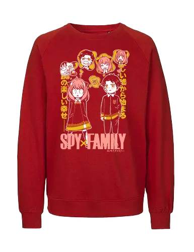 Anya And Damian Academy - anya damian, anya forger, damian desmond, spy x family, eden academy, anime duo, manga art, cute anime - Fairtrade Sweatshirt