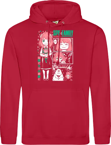 Anya Cute Portrait - anime portrait, kawaii anime, manga character, anime artwork, cute design, telepath girl, anya, forger - Standard Hoodie
