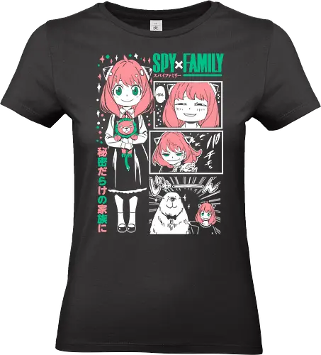 Anya Cute Portrait - anime portrait, kawaii anime, manga character, anime artwork, cute design, telepath girl, anya, forger - Standard T-Shirt (Frauen)
