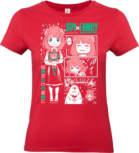 Anya Cute Portrait - anime portrait, kawaii anime, manga character, anime artwork, cute design, telepath girl, anya, forger - Standard T-Shirt (Frauen)