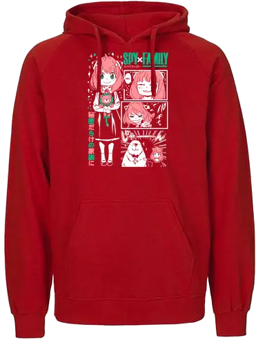 Anya Cute Portrait - anime portrait, kawaii anime, manga character, anime artwork, cute design, telepath girl, anya, forger - Fairtrade Hoodie