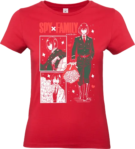 Yuri Briar - loid forger, yor forger, anya forger, black and white, manga style, anime trio, forger family, spy family sketch, Yuri Briar - Standard T-Shirt (Frauen)
