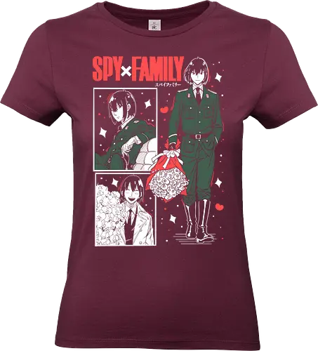 Yuri Briar - loid forger, yor forger, anya forger, black and white, manga style, anime trio, forger family, spy family sketch, Yuri Briar - Standard T-Shirt (Frauen)