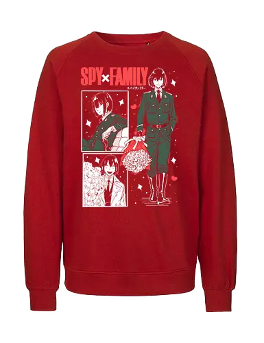 Yuri Briar - loid forger, yor forger, anya forger, black and white, manga style, anime trio, forger family, spy family sketch, Yuri Briar - Fairtrade Sweatshirt