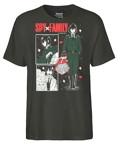 Yuri Briar - loid forger, yor forger, anya forger, black and white, manga style, anime trio, forger family, spy family sketch, Yuri Briar - Fairtrade T-Shirt