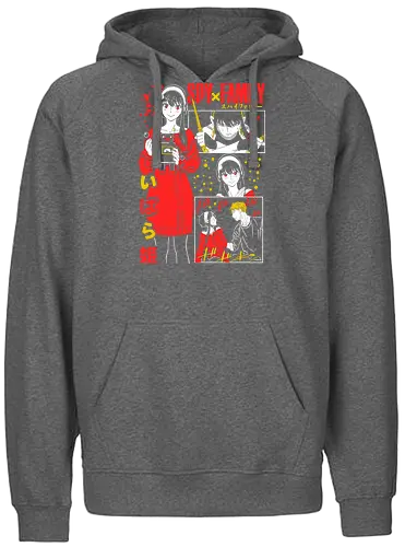 Yor Forger Ibarahime Red Dress - ibarahime, red outfit, manga panel, anime collage, spy family poster, yor action, anime art print - Fairtrade Hoodie