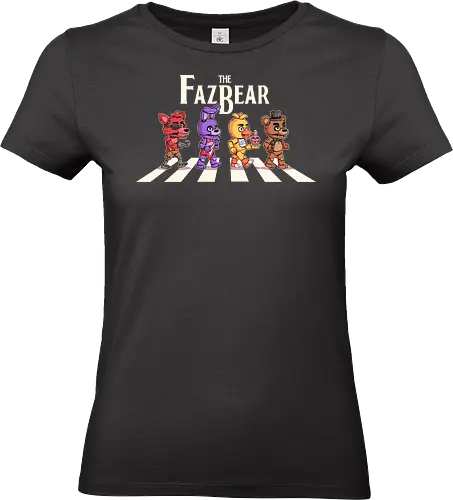 The Fazbear - fnaf, Five Nights at Freddys, Freddy, animatronic, chica, games, horror, movie, cute, abbey road, foxy - Standard T-Shirt (Frauen)