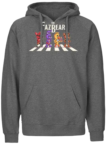 The Fazbear - fnaf, Five Nights at Freddys, Freddy, animatronic, chica, games, horror, movie, cute, abbey road, foxy - Fairtrade Hoodie