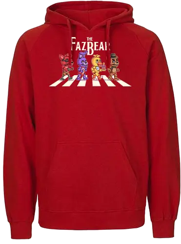 The Fazbear - fnaf, Five Nights at Freddys, Freddy, animatronic, chica, games, horror, movie, cute, abbey road, foxy - Fairtrade Hoodie