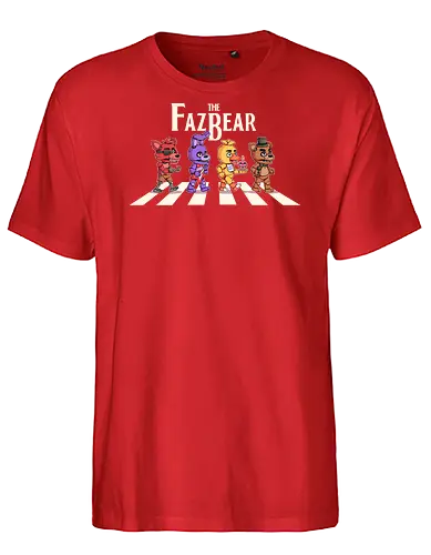 The Fazbear - fnaf, Five Nights at Freddys, Freddy, animatronic, chica, games, horror, movie, cute, abbey road, foxy - Fairtrade T-Shirt