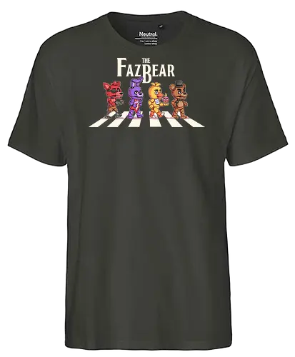 The Fazbear - fnaf, Five Nights at Freddys, Freddy, animatronic, chica, games, horror, movie, cute, abbey road, foxy - Fairtrade T-Shirt