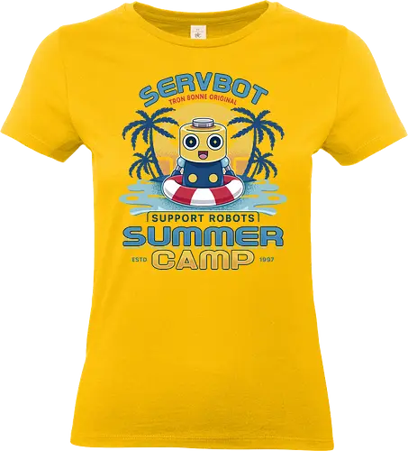 Servbot Summer Camp Vintage - Gaming, servbot, video game, gaming, gamer, survival horror, willamette parkview mall, Horror, biohazard, megaman, arcade, dead, rising, frank, west - Standard T-Shirt (Frauen)