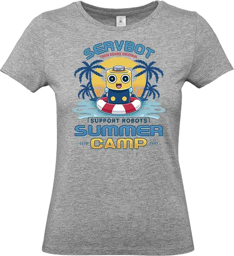 Servbot Summer Camp Vintage - Gaming, servbot, video game, gaming, gamer, survival horror, willamette parkview mall, Horror, biohazard, megaman, arcade, dead, rising, frank, west - Standard T-Shirt (Frauen)