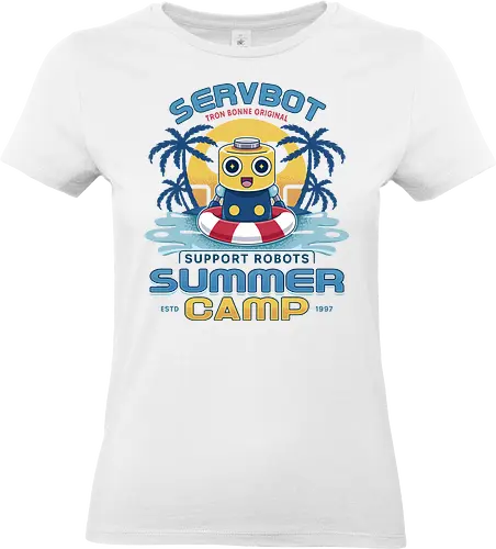 Servbot Summer Camp Vintage - Gaming, servbot, video game, gaming, gamer, survival horror, willamette parkview mall, Horror, biohazard, megaman, arcade, dead, rising, frank, west - Standard T-Shirt (Frauen)