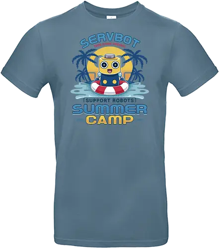 Servbot Summer Camp Vintage - Gaming, servbot, video game, gaming, gamer, survival horror, willamette parkview mall, Horror, biohazard, megaman, arcade, dead, rising, frank, west - Standard T-Shirt