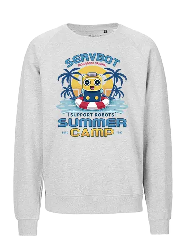 Servbot Summer Camp Vintage - Gaming, servbot, video game, gaming, gamer, survival horror, willamette parkview mall, Horror, biohazard, megaman, arcade, dead, rising, frank, west - Fairtrade Sweatshirt