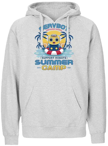 Servbot Summer Camp Vintage - Gaming, servbot, video game, gaming, gamer, survival horror, willamette parkview mall, Horror, biohazard, megaman, arcade, dead, rising, frank, west - Fairtrade Hoodie