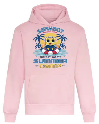 Servbot Summer Camp Vintage - Gaming, servbot, video game, gaming, gamer, survival horror, willamette parkview mall, Horror, biohazard, megaman, arcade, dead, rising, frank, west - Heavyweight Hoodie