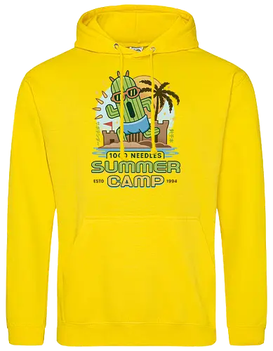 Cactus Summer Camp Vintage - cactilio, Kupo, summer, summer camp, video game, gaming, gamer, final, Kweh, tonberry, tomberi, fantasy - Standard Hoodie