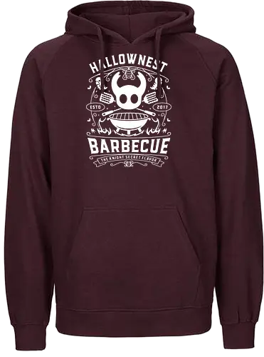Hallownest Barbecue Emblem - Bug Knight, hallownest, the knight, hollow, knight, hornet, indie game, shade, gamer, gaming, video game, silksong, ramen, pale King, grub - Fairtrade Hoodie
