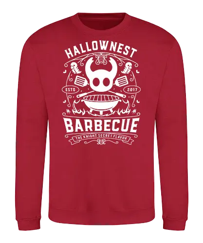 Hallownest Barbecue Emblem - Bug Knight, hallownest, the knight, hollow, knight, hornet, indie game, shade, gamer, gaming, video game, silksong, ramen, pale King, grub - Sweatshirt
