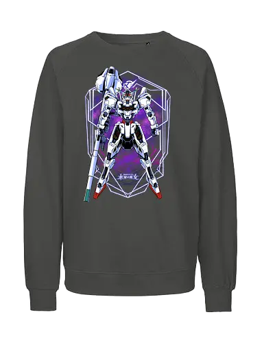 white magician  - anime, manga, gundam, calibarn, battlespace, battlerobot, gundamcardgame, witch, mobilesuit, gunpla - Fairtrade Sweatshirt