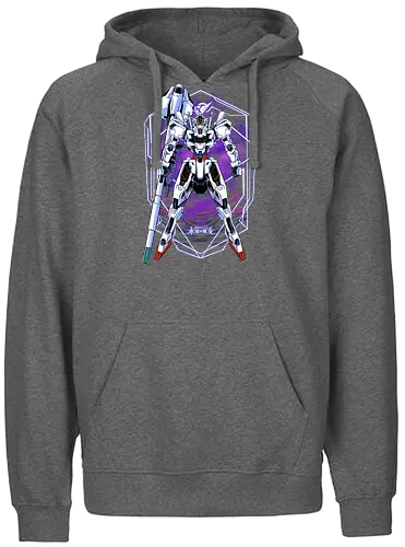 white magician  - anime, manga, gundam, calibarn, battlespace, battlerobot, gundamcardgame, witch, mobilesuit, gunpla - Fairtrade Hoodie