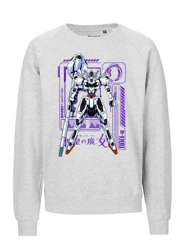 angel of mercury  - anime, manga, gundam, calibarn, battlespace, battlerobot, gundamcardgame, witch, mobilesuit, gunpla - Fairtrade Sweatshirt