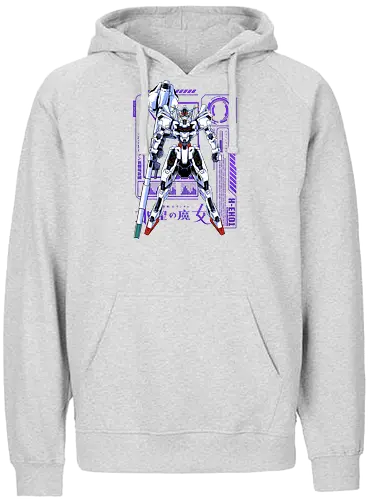angel of mercury  - anime, manga, gundam, calibarn, battlespace, battlerobot, gundamcardgame, witch, mobilesuit, gunpla - Fairtrade Hoodie