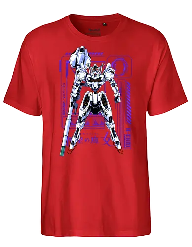 angel of mercury  - anime, manga, gundam, calibarn, battlespace, battlerobot, gundamcardgame, witch, mobilesuit, gunpla - Fairtrade T-Shirt