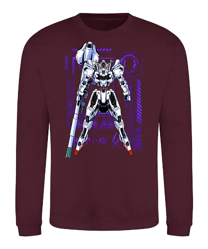 angel of mercury  - anime, manga, gundam, calibarn, battlespace, battlerobot, gundamcardgame, witch, mobilesuit, gunpla - Sweatshirt