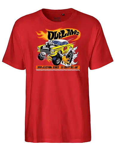 yellow speed  - wheels, vintagecar, carshow, classiccar, musclecar, authentic, otomotive, racing, speed - Fairtrade T-Shirt