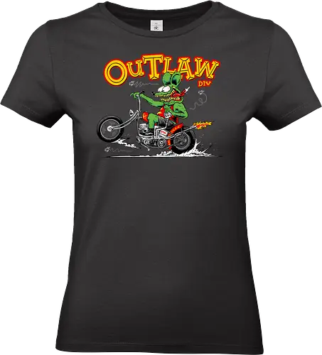 monster riding chopper - wheels, riding, rideforlive, rideordie, monster, ratfink, authentic, otomotive, racing, speed - Standard T-Shirt (Frauen)