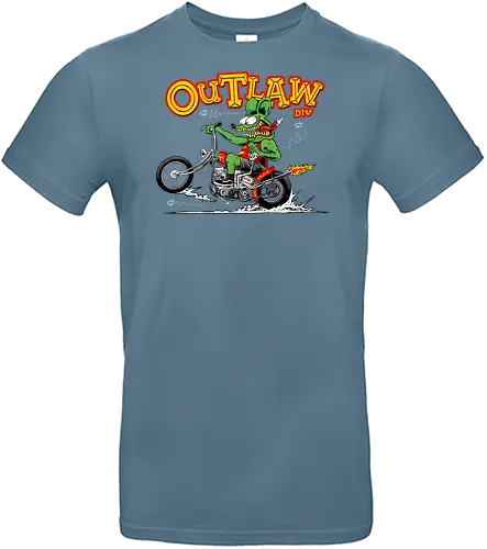 monster riding chopper - wheels, riding, rideforlive, rideordie, monster, ratfink, authentic, otomotive, racing, speed - Standard T-Shirt