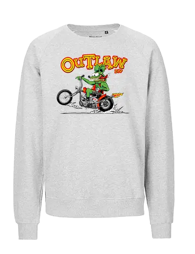 monster riding chopper - wheels, riding, rideforlive, rideordie, monster, ratfink, authentic, otomotive, racing, speed - Fairtrade Sweatshirt