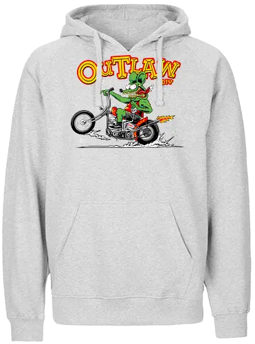 monster riding chopper - wheels, riding, rideforlive, rideordie, monster, ratfink, authentic, otomotive, racing, speed - Fairtrade Hoodie