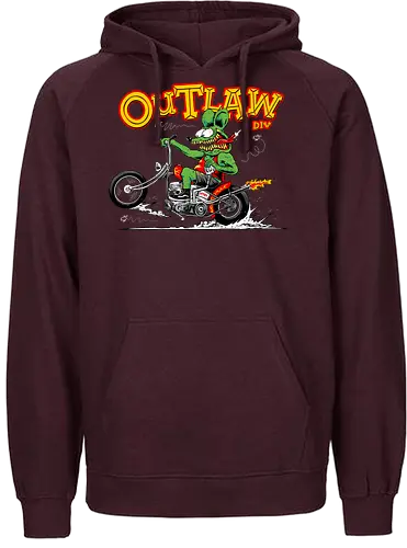 monster riding chopper - wheels, riding, rideforlive, rideordie, monster, ratfink, authentic, otomotive, racing, speed - Fairtrade Hoodie