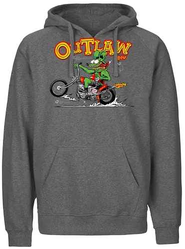 monster riding chopper - wheels, riding, rideforlive, rideordie, monster, ratfink, authentic, otomotive, racing, speed - Fairtrade Hoodie